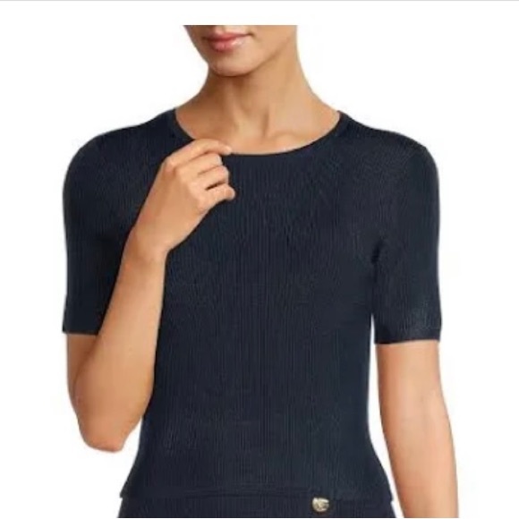 Banana Republic women blouse size S color Navy Blue - Picture 6 of 9